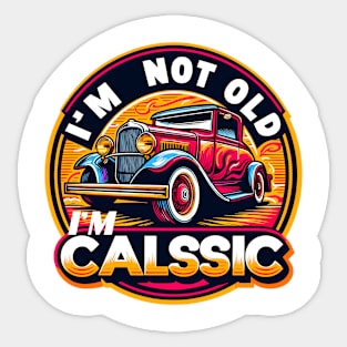 Classic Car Sticker